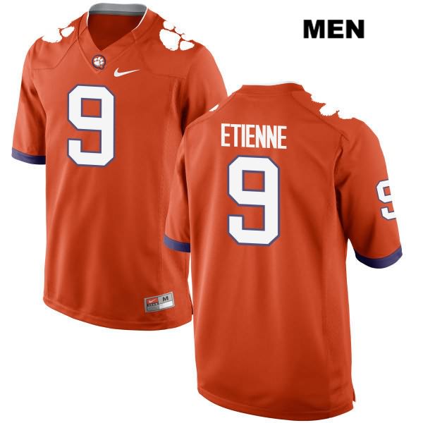 Men's Clemson Tigers #9 Travis Etienne Stitched Orange Authentic Nike NCAA College Football Jersey PRG6546KL